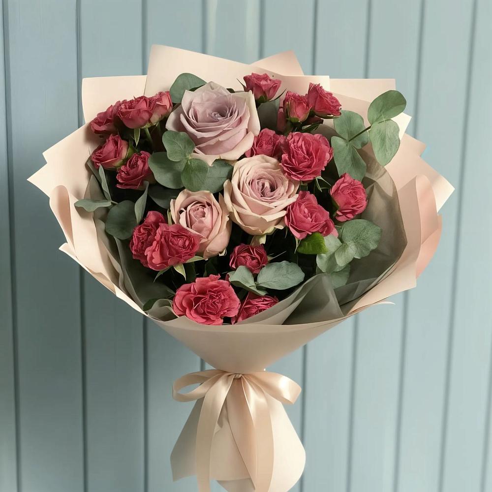Букет цветов из: Гвоздики и Розы в Пестяках