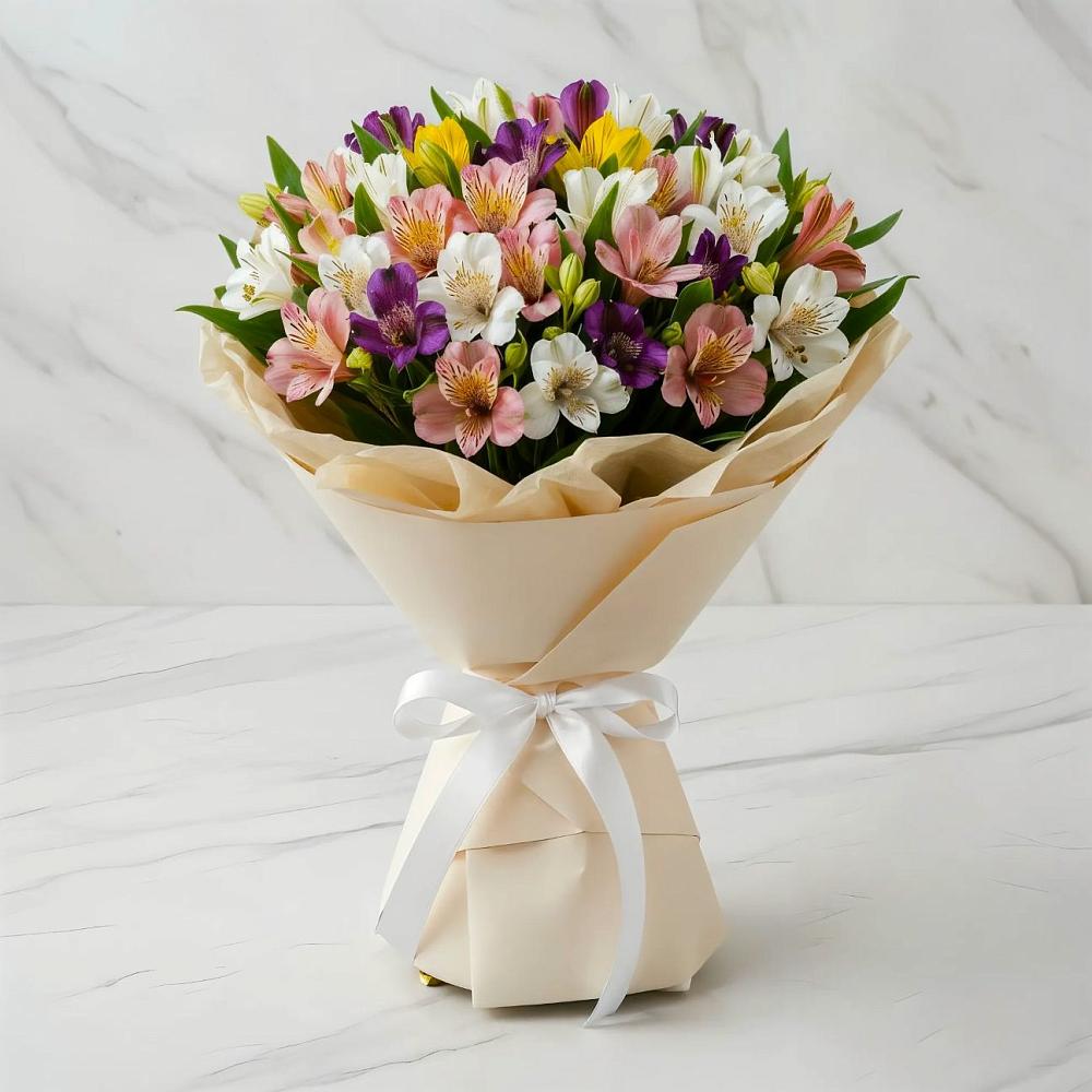 Букет цветов из: Альстромерии в Пестяках