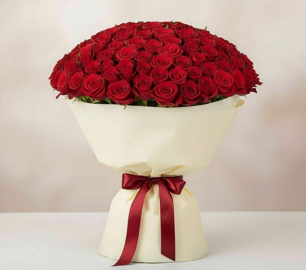 Букет 101 Красная роза Милано в Пестяках