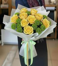 Букет цветов из:  Хризантемы и Розы #REPLACE_PRED# Пестяках