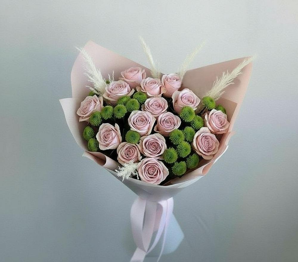 Букет цветов из: Розы и Хризантемы в Пестяках