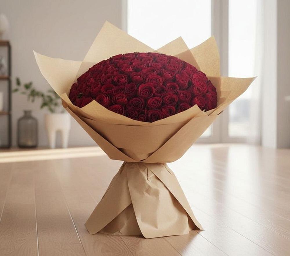 Букет 101 Красная роза в Пестяках