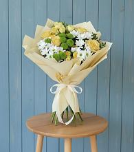 Букет цветов из:  Хризантемы и Розы в Пестяках