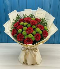 Букет цветов из:  Розы и Хризантемы #REPLACE_PRED# Пестяках