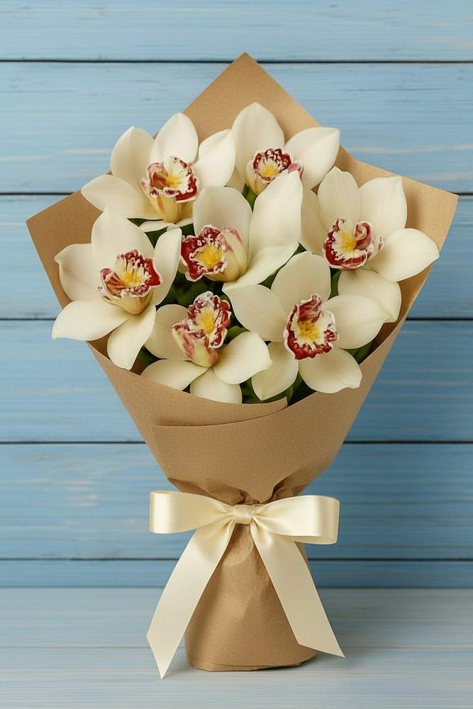 Букет цветов из: Орхидеи и Розы в Пестяках