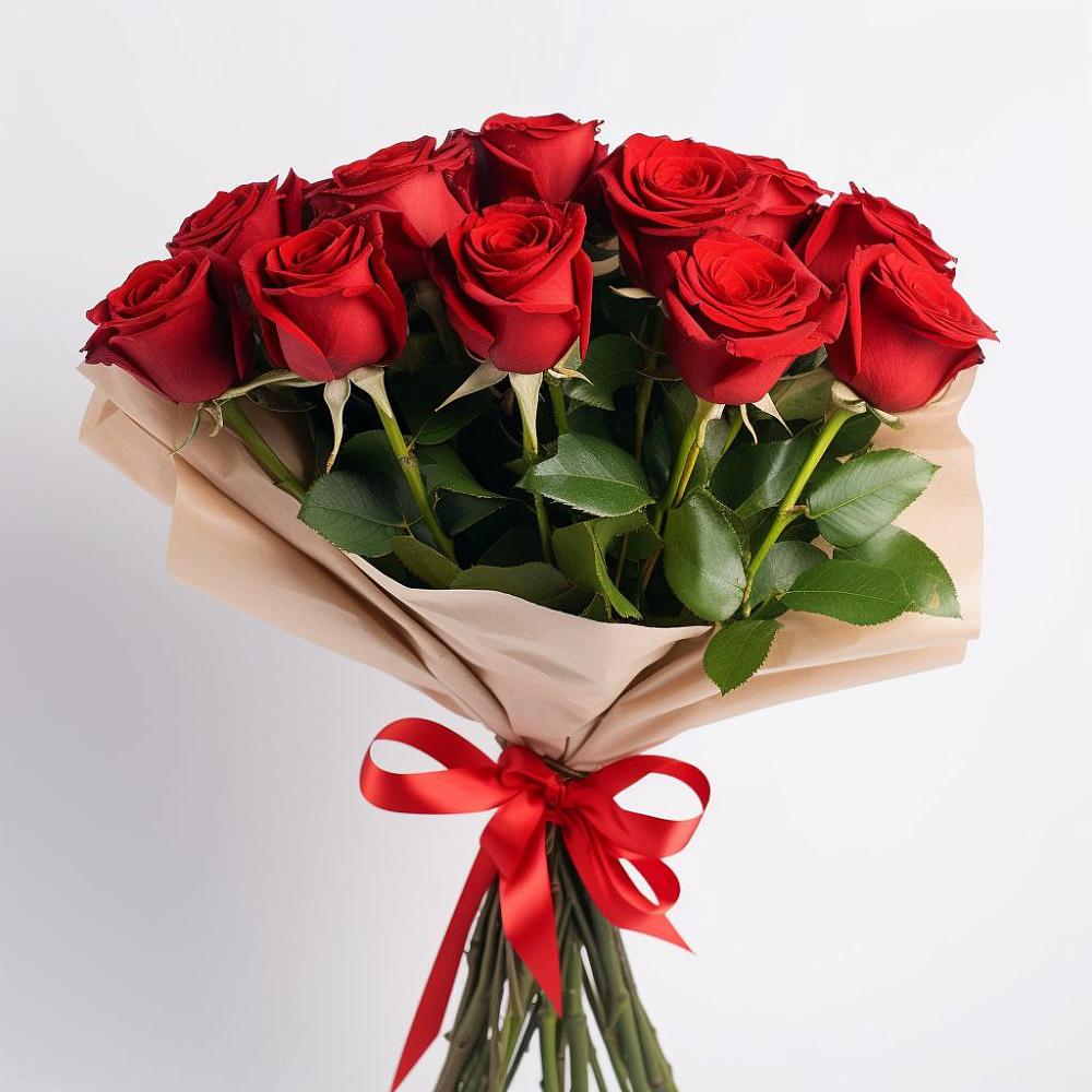 Букет 11 Красных роз Эдлесс Лав в Пестяках